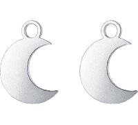 Luca Barra CHARM LUNA IN ACCIAIO, Argento