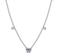 Luca Barra COLLANA BAMBINA IN ACCIAIO SMALTO VIOLA