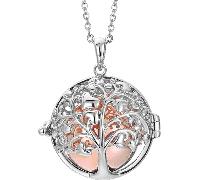 Luca Barra COLLANA CHIAMA ANGELI CON ALBERO DELLA VITA ACCIAIO