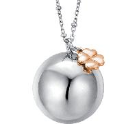 Luca Barra COLLANA CHIAMA ANGELI IN ACCIAIO CIONDOLO IN METALLO CON CHARMS QUADRIFOGLIO