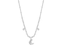 Luca Barra Collana Donna Acciaio Inossidabile con Stella e Zirconi Cubici, Argento, 45 cm, CK2203