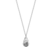 Luca Barra COLLANA DONNA GOCCIA IN ACCIAIO CON CRISTALLI BIANCHI