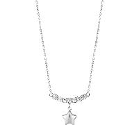 Luca Barra COLLANA DONNA IN ACCIAIO CON STELLA E ZIRCONI BIANCHI