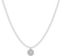 Luca Barra COLLANA DONNA IN ACCIAIO PERLE E QUADRIFOGLIO