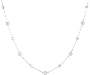 Luca Barra COLLANA DONNA LUNGA IN ACCIAIO CON PERLE
