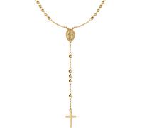 Luca Barra COLLANA DONNA ROSARIO IN ACCIAIO IP GOLD