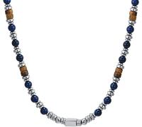 Luca Barra COLLANA UOMO IN ACCIAIO CON PIETRA LAPIS