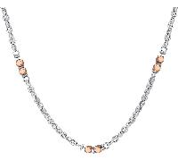 Luca Barra COLLANA UOMO IN ACCIAIO EMATITE IP ROSE