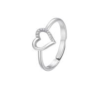 Luca Barra - Luca Barra anello donna in acciaio con cuore e zirconi bianchi ANK627 - ANK627