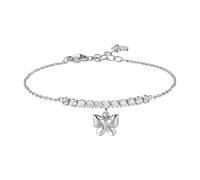 Luca Barra - Luca Barra bracciale donna in acciaio con farfalla e zirconi bianchi BK2919 - BK2919