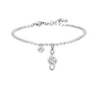 Luca Barra - Luca Barra bracciale donna in acciaio con nota musicale e zircone bianco BK2827 - BK2827