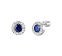 LUCA BARRA Mono Orecchino Donna Acciaio Inossidabile con Tre Zirconi Taglio Marquise, Chiusura a Vite, 12mm, Argento