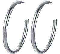 Luca Barra ORECCHINI DONNA CERCHI IN ACCIAIO