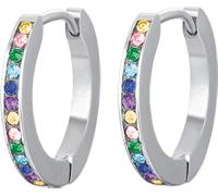 Luca Barra ORECCHINI DONNA IN ACCIAIO CON CRISTALLI MULTICOLOR