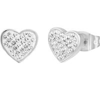 Luca Barra ORECCHINI DONNA IN ACCIAIO CON CUORI E CRISTALLI