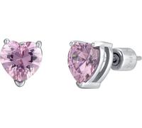 Luca Barra ORECCHINI DONNA IN ACCIAIO CON ZIRCONE ROSA