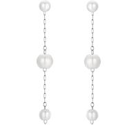 Luca Barra ORECCHINI DONNA IN ACCIAIO PENDENTI CON PERLE