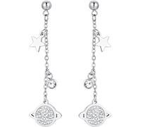 Luca Barra ORECCHINI DONNA IN ACCIAIO PIANETA E STELLE