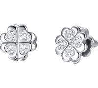 Luca Barra ORECCHINI DONNA IN ACCIAIO QUADRIFOGLIO GIREVOLE