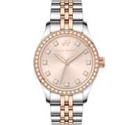 Luca Barra OROLOGIO DONNA IN ACCIAIO CON QUADRANTE IP ROSE E GHIERA CON CRISTALLI BIANCHI