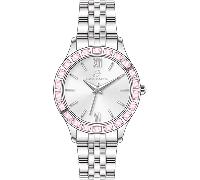 Luca Barra OROLOGIO DONNA IN ACCIAIO GHIERA CRISTALLI ROSA