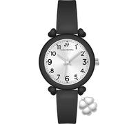 Luca Barra OROLOGIO DONNA NERO CON CHARM QUADRIFOGLIO
