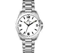 Luca Barra OROLOGIO UOMO IN ACCIAIO CON QUADRANTE BIANCO
