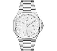 Luca Barra OROLOGIO UOMO IN ACCIAIO QUADRANTE BIANCO, DETTAGLI SILVER