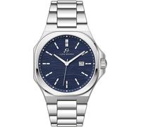 Luca Barra OROLOGIO UOMO IN ACCIAIO QUADRANTE BLU, DETTAGLI SILVER