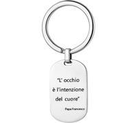 Luca Barra PORTACHIAVI DA DONNA IN ACCIAIO OCCHIO INTENZIONE CUORE