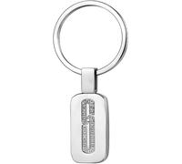 Luca Barra PORTACHIAVI IN ACCIAIO CON CRISTALLI BIANCHI