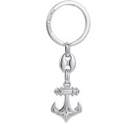 Luca Barra PORTACHIAVI UOMO IN ACCIAIO ANCORA E ROSA DEI VENTI