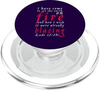 Luca Capitolo 12 Versetto 49, Nuova Bibbia americana PopSockets PopGrip per MagSafe