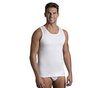 Luca Confezione da 2 Pezzi Maglie Intime Uomo in 100% Cotone Pettinato SANFORIZZATO con EULUX - Anche Taglie CALIBRATE - Prodotto Made in Italy