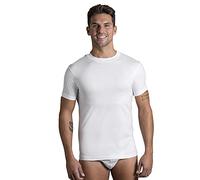 Luca Confezione da 2 Pezzi Maglie Intime Uomo in 100% Cotone Pettinato SANFORIZZATO con EULUX - Anche Taglie CALIBRATE - Prodotto Made in Italy