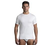 Luca Confezione da 2 Pezzi Maglie Intime Uomo in 100% Cotone Pettinato SANFORIZZATO con EULUX - Anche Taglie CALIBRATE - Prodotto Made in Italy