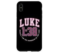 Luca Ecco l'ancella del Signore Versetti della Bibbia Cattolica Custodia per iPhone XS Max