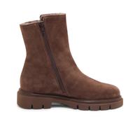 Luca Grossi, ,Shoes ,Donna ,Marrone ,37 EU Stivaletto in camoscio/pelliccia con Quinoa Sensory