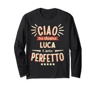 Luca Idea Regalo Personalizzata Nome Divertente Maglia a Manica