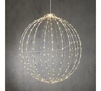 Luca Lighting - Palla bianca classica 400 led IP44 con timer - d60 cm