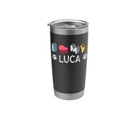 Luca Nome Cane Personalizzato Luca Pet Lover Bicchiere termico in acciaio inox doppia parete
