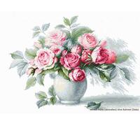 Luca-S Etude con Rose contati Punto Croce Kit, Multi-Colore