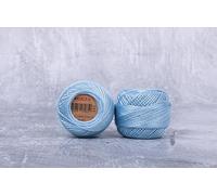 Luca-S Filo da ricamo in cotone perlato, misura 8, 100% cotone egiziano per uncinetto, filato per ricamo a punto croce, certificato Oeko TEX, 10 grammi per gomitolo, colore 183