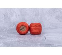 Luca-S Filo da ricamo in cotone perlato, misura 8, 100% cotone egiziano per uncinetto, filato per ricamo a punto croce, certificato Oeko TEX, 10 grammi per gomitolo colore 380