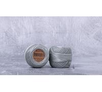 Luca-S Filo da ricamo in cotone perlato, misura 8, 100% cotone egiziano per uncinetto, filato per ricamo a punto croce, certificato Oeko TEX, 10 grammi per gomitolo, colore 485