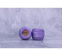 Luca-S Filo da ricamo in cotone perlato, misura 8, 100% cotone egiziano per uncinetto, filato per ricamo a punto croce, certificato Oeko TEX, 10 grammi per gomitolo, colore 129