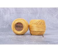 Luca-S, Filo da ricamo perline di cotone premium, dimensione 8, 100% cotone egiziano per filato a crochet, filo da ricamo per punto croce, certificato Oeko TEX, 10 grammi per gomitolo, colore 343