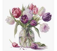 Luca-S - Kit per punto croce, motivo: bouquet di tulipani