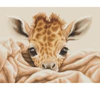 Luca-S Kit per punto croce, motivo: giraffa, B2425, kit per ricamo a punto croce per adulti