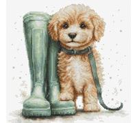 Luca-S kit punto croce contato "For a Walk", 21x20cm